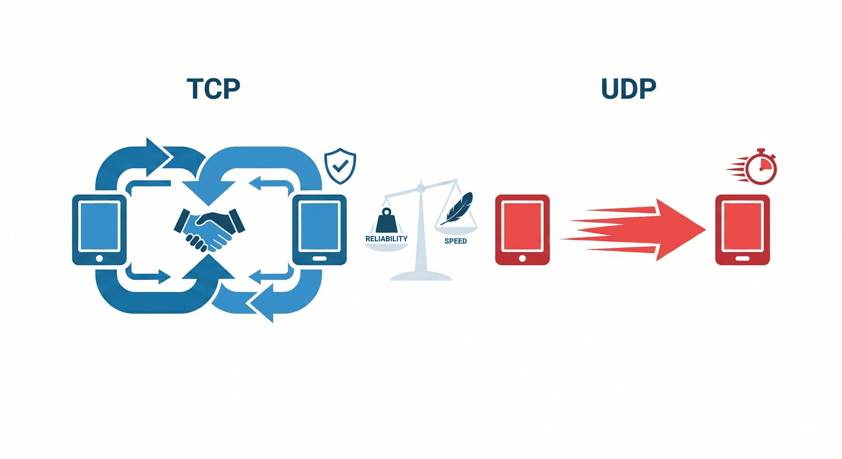 TCP vs UDP - spolehlivost vs rychlost